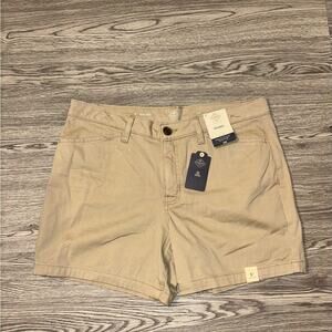 St. John's Bay Tan Cargo Shorts Mid-Thigh Length